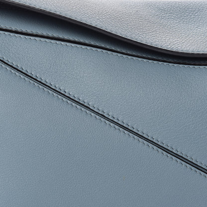 Loewe Calfskin Small Puzzle Bag Stone Blue 8 of 10
