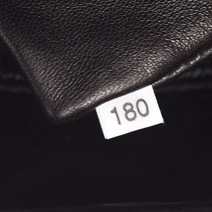Prada Saffiano Studded Pyramid Bag Black White 8 of 9