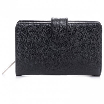 Chanel Caviar CC French Wallet Black 1 of 9
