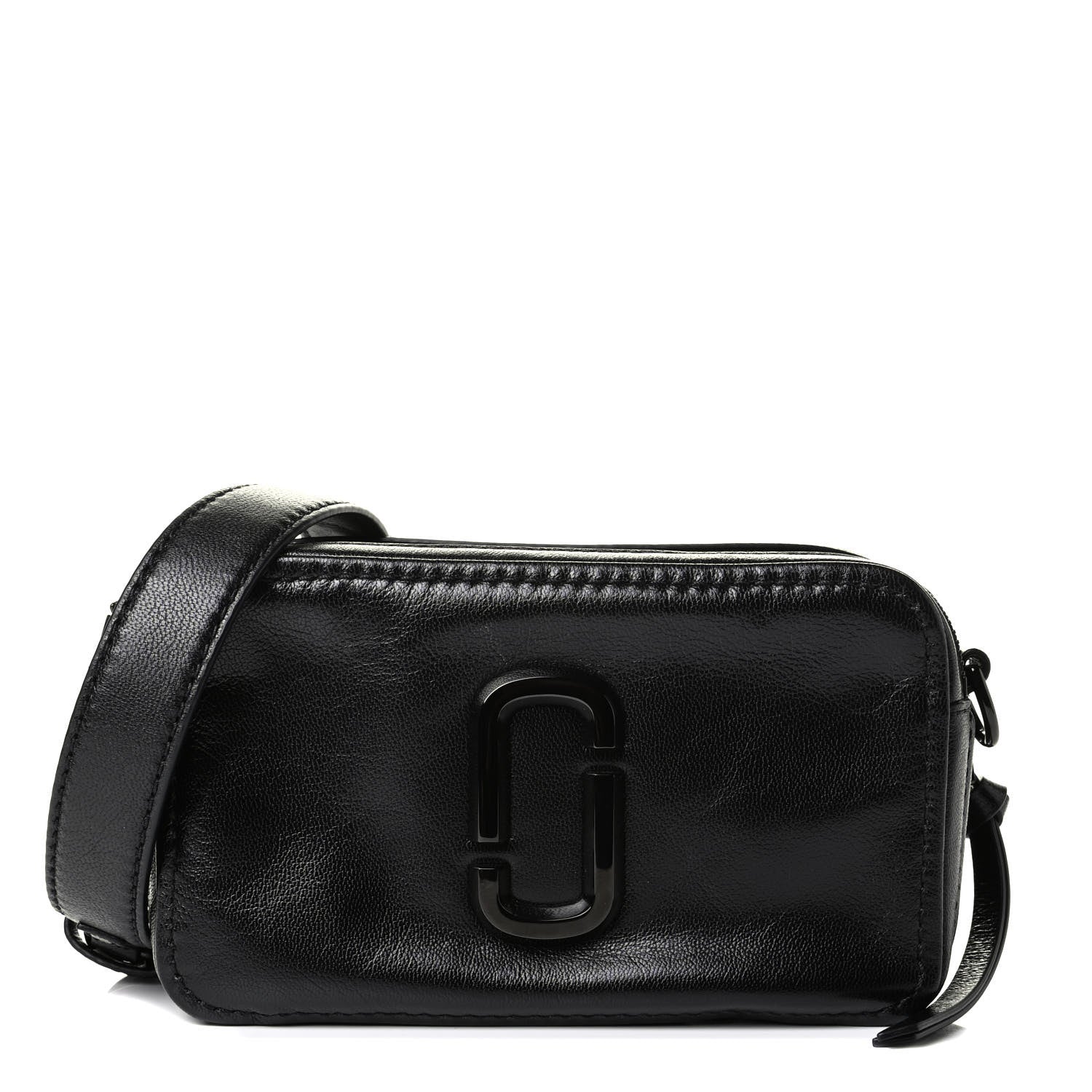 Marc Jacobs Supple Natural Grain Calfskin The Softshot 27 Bag Black 1 of 6