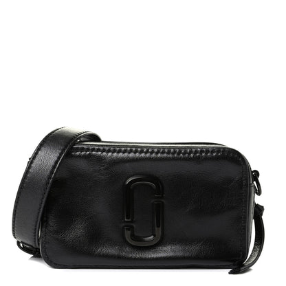 Marc Jacobs Supple Natural Grain Calfskin The Softshot 27 Bag Black 1 of 6