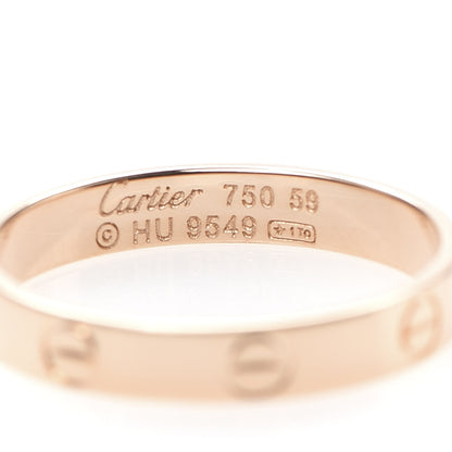 Cartier 18K Pink Gold 3.5mm LOVE Wedding Band Ring 59 8.75 4 of 4