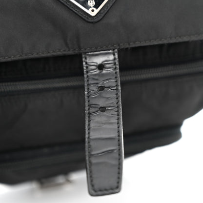 Prada Tessuto Nylon Saffiano Small Vela Messenger Black 11 of 12