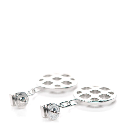 Cartier 18K White Gold Diamond Pasha Drop Earrings 3 of 5
