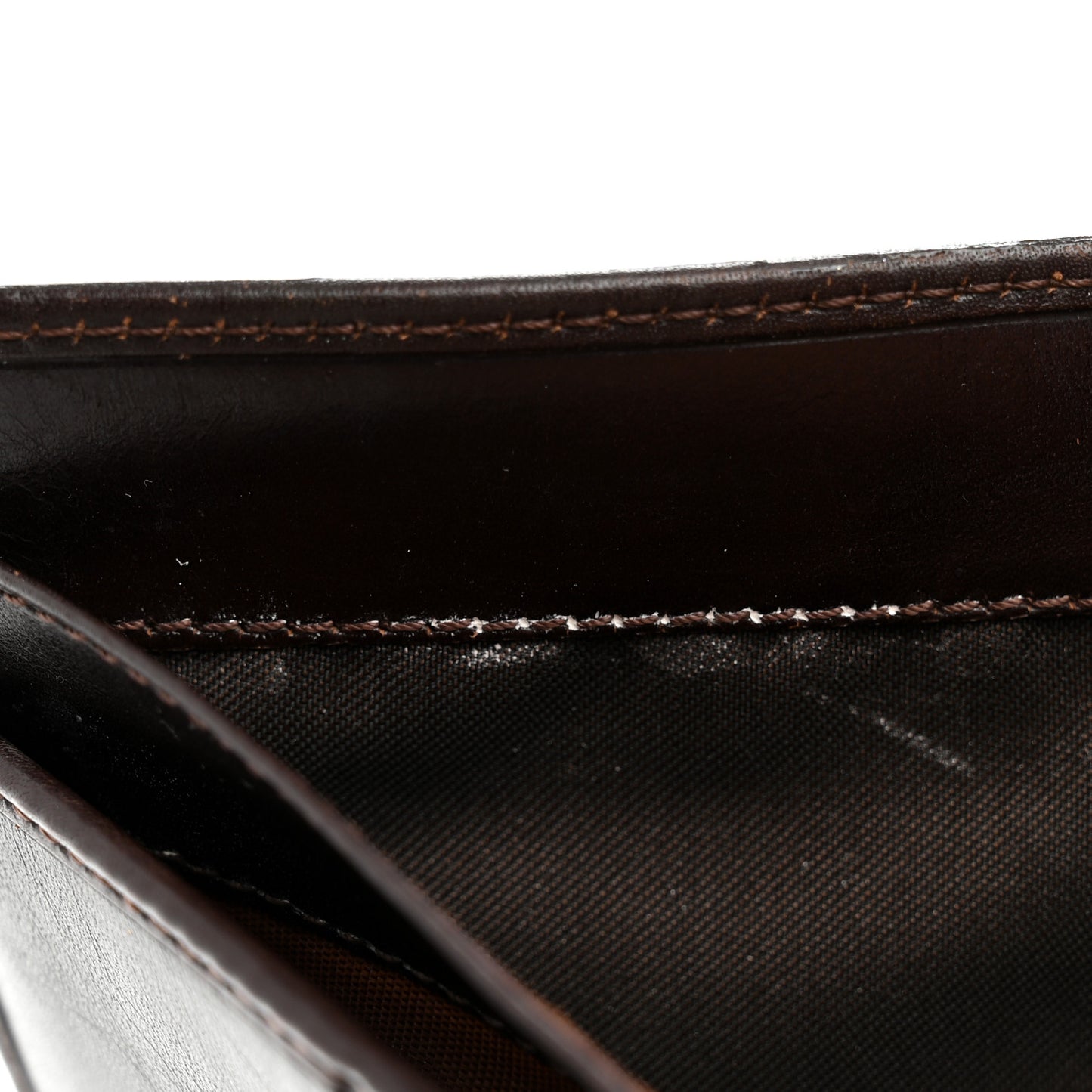 Zucca Calfskin Compact Wallet Tobacco