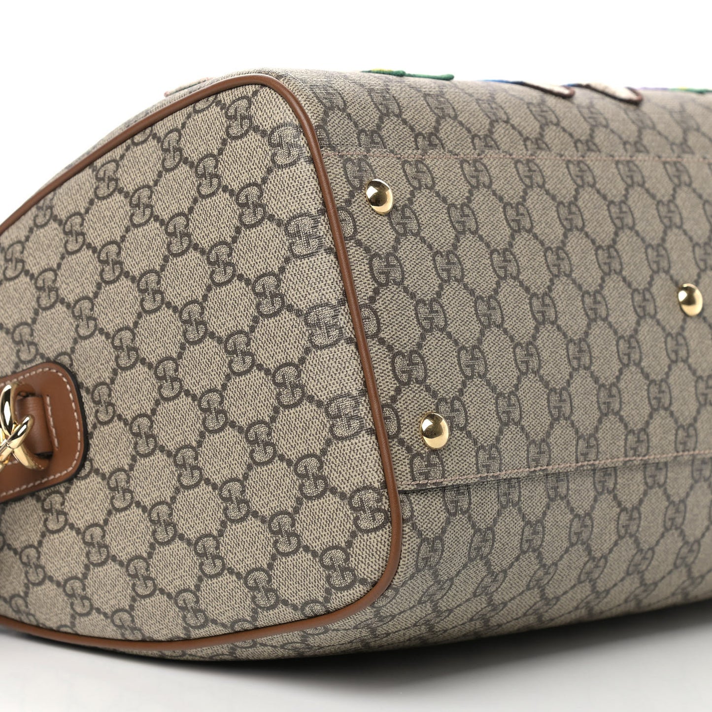 GG Supreme Monogram Garden Collection Medium Boston Beige Tuscany