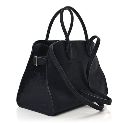 The Row Matte Grained Calfskin Soft Margaux 12 Marine 3 of 9