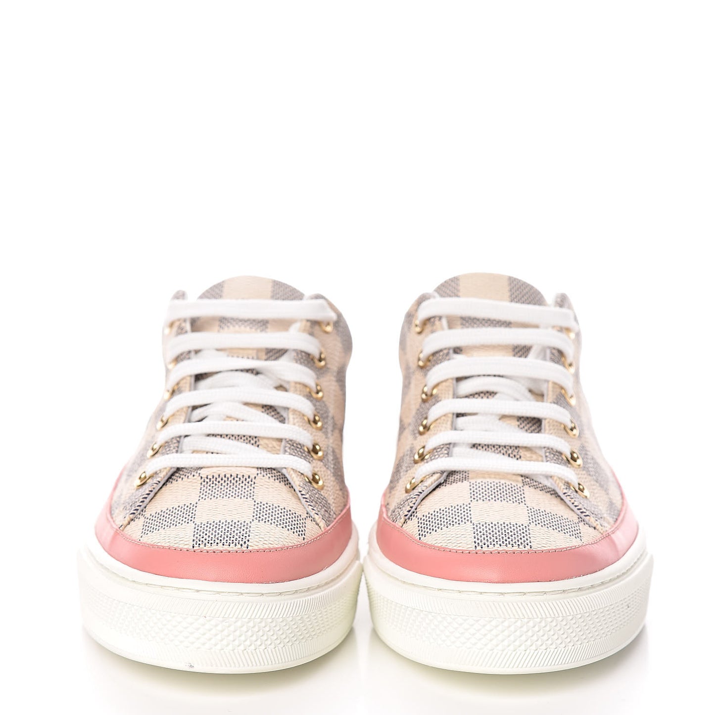 Damier Azur Stellar Sneakers 37.5 Rose Ballerine