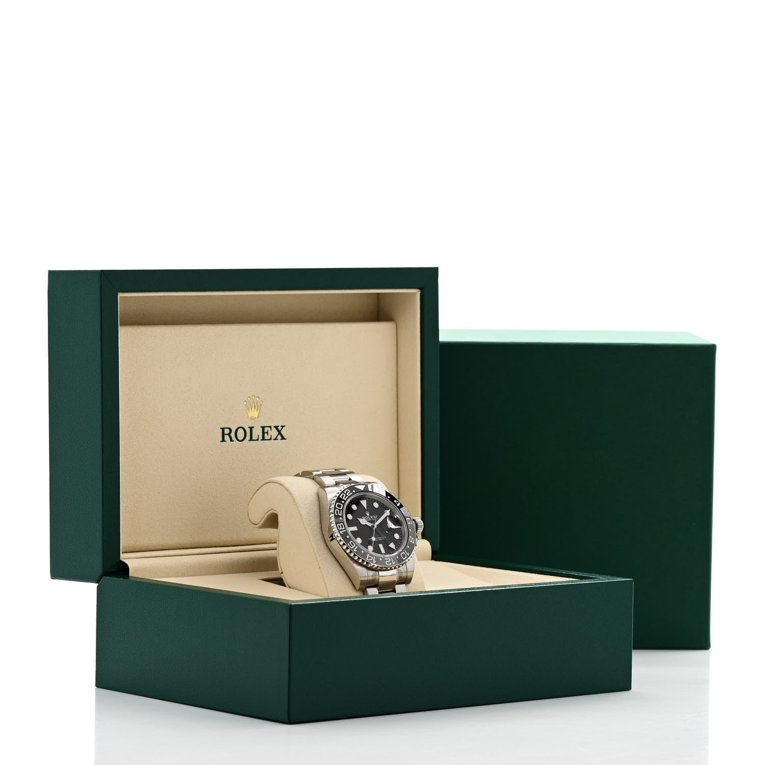 Rolex Stainless Steel 40mm Oyster Perpetual Date GMT Master II Bruce Wayne Watch Black 126710GRNR 5 of 5