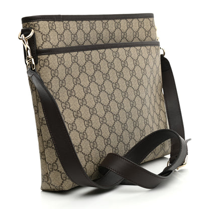 Gucci GG Plus Monogram Medium Flat Messenger Bag Dark Brown 3 of 8
