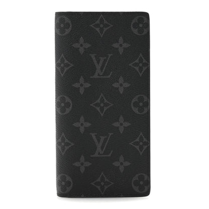 Louis Vuitton Monogram Eclipse Brazza Wallet 1 of 8