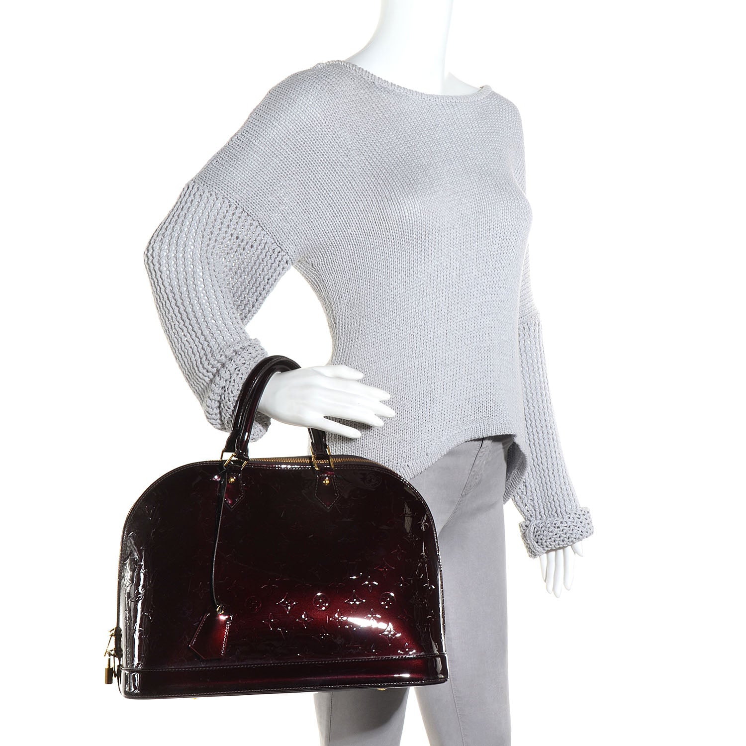 Louis Vuitton Vernis Alma GM Amarante 2 of 7