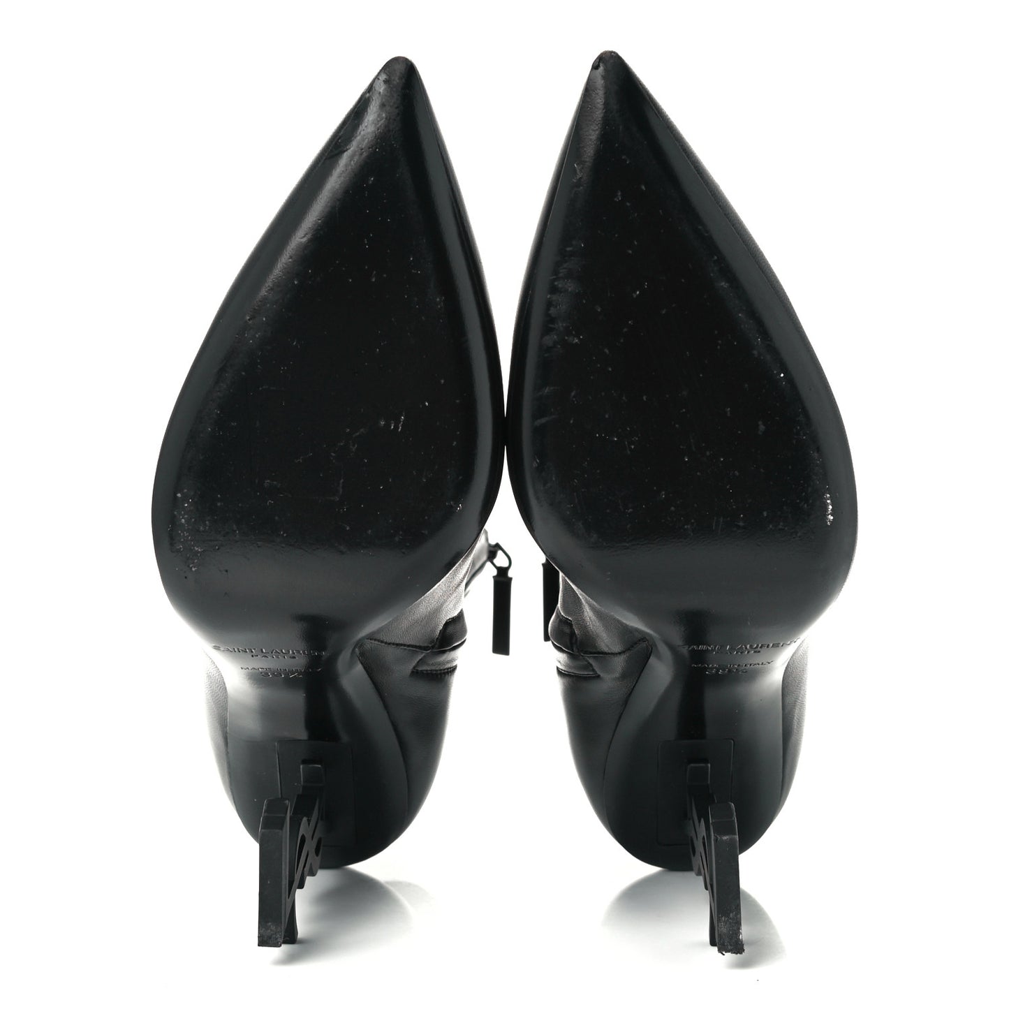 Calfskin Opyum Ankle Boots 39.5 Black