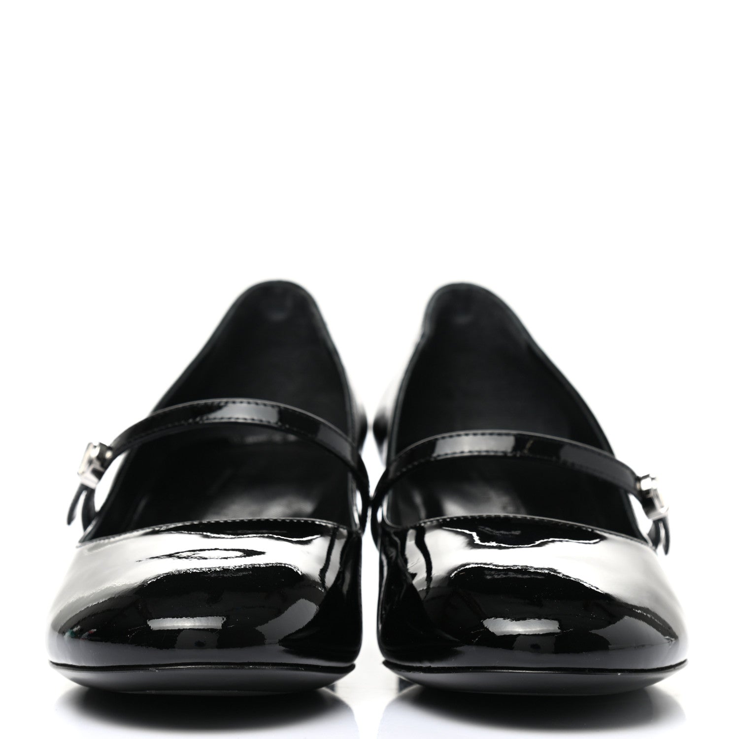 Louis Vuitton Patent Uniformes Silhouette 40mm Pumps 36.5 Black 3 of 15