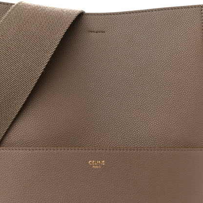 Celine Soft Grained Calfskin Sangle Bucket Bag Taupe 8 of 14