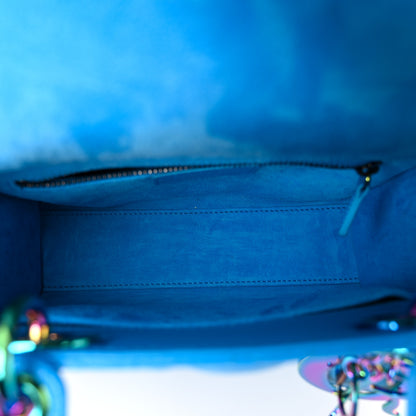 Christian Dior Lambskin Cannage Small Lady Dior Bright Blue 5 of 11