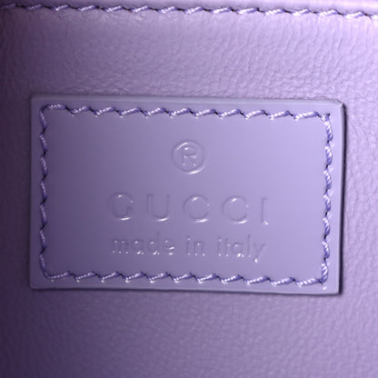 Gucci Patent Siena Small Shoulder Bag Lapis 6 of 10