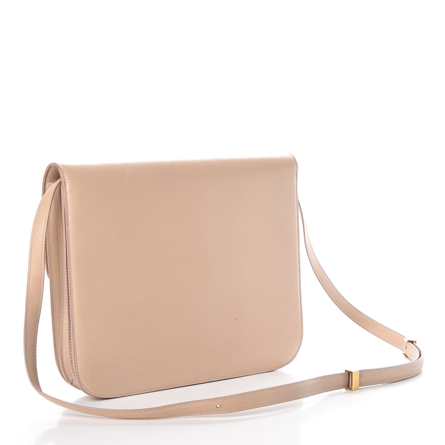 Box Calfskin Large Classic Box Flap Bag Powder
