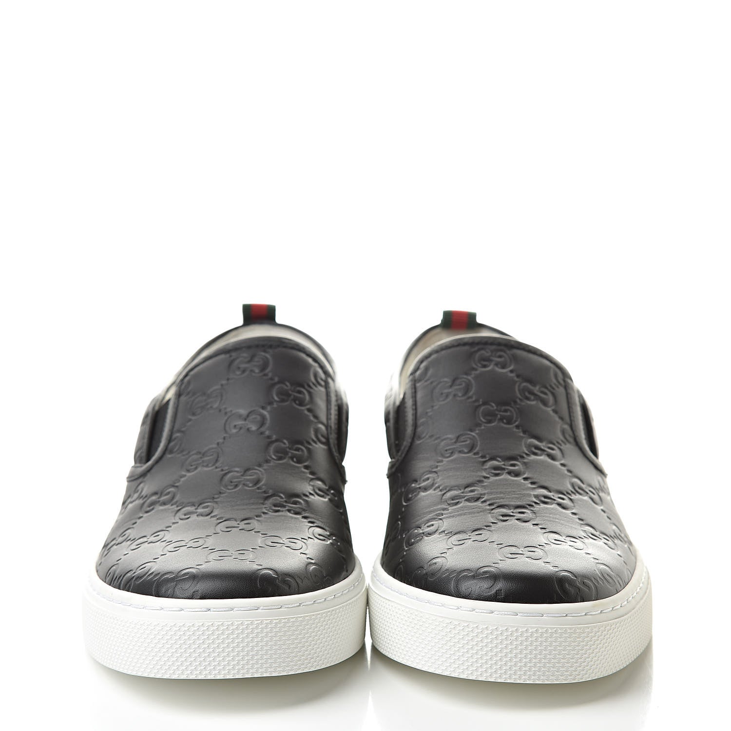 Gucci Guccissima Mens Dublin Slip On Sneakers 7.5 Black 2 of 12