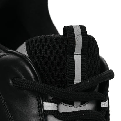Christian Dior Technical Mesh Calfskin Mens B22 Sneakers 46 Black 11 of 14