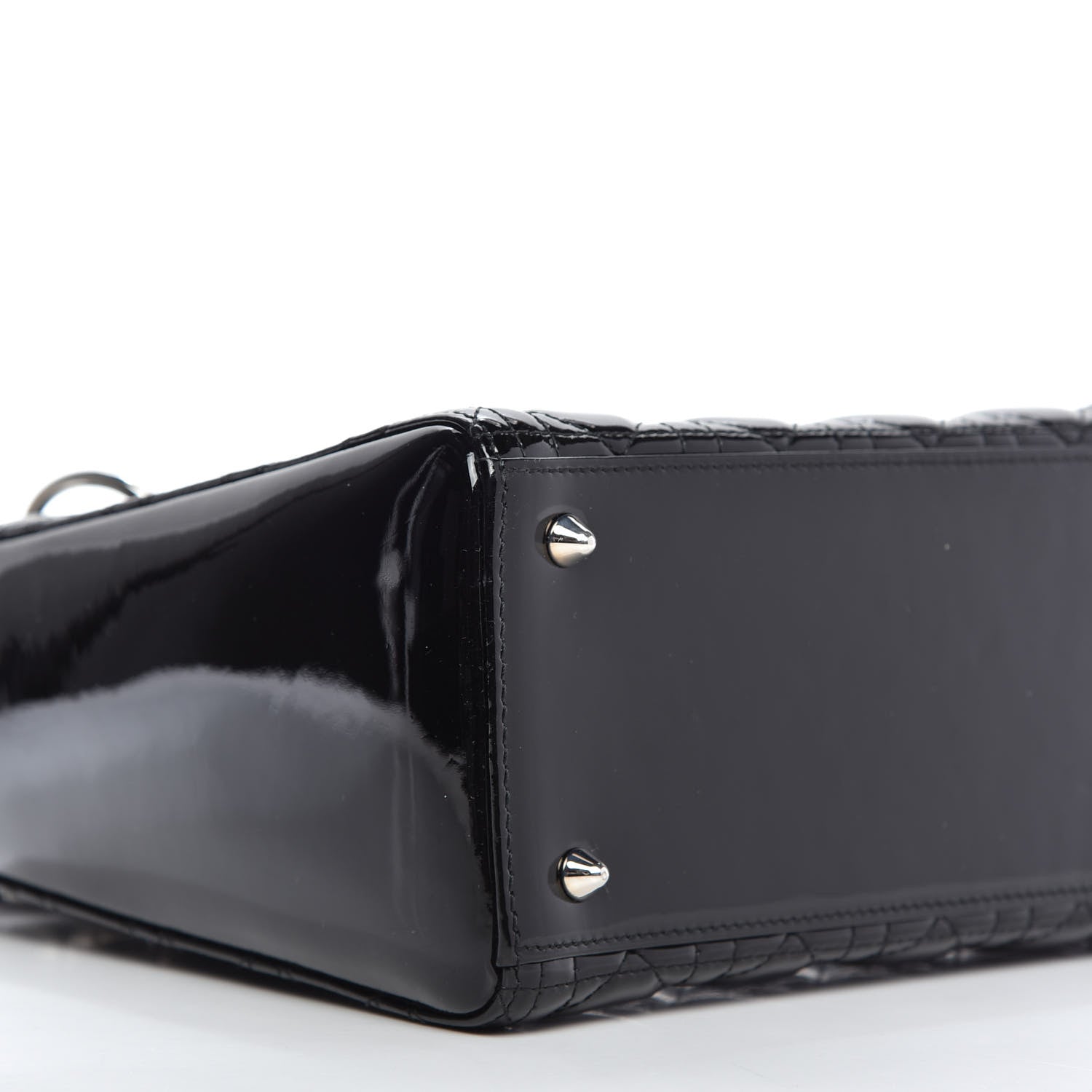Christian Dior Patent Cannage Medium Lady Dior Black 6 of 9