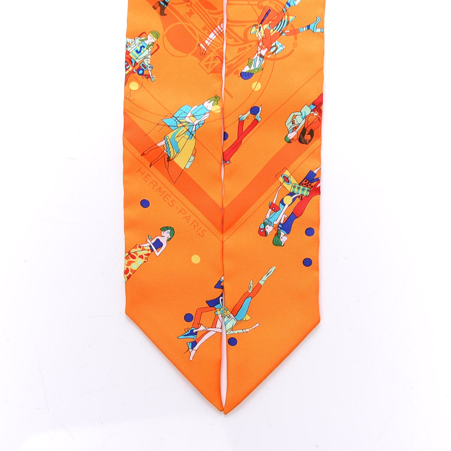 Silk Ex-Libris Les Parisie Twilly Orange Turquoise