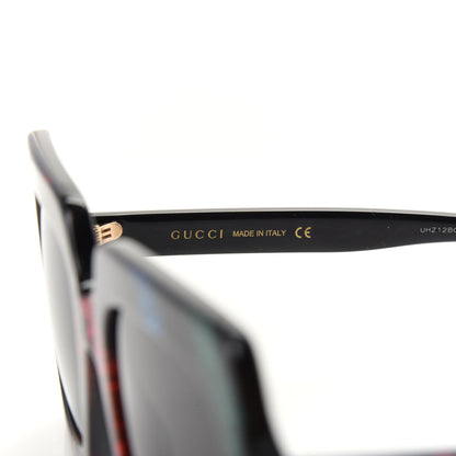 Gucci Acetate Oversize Stripe Sunglasses GG0328S Black Multi 5 of 7