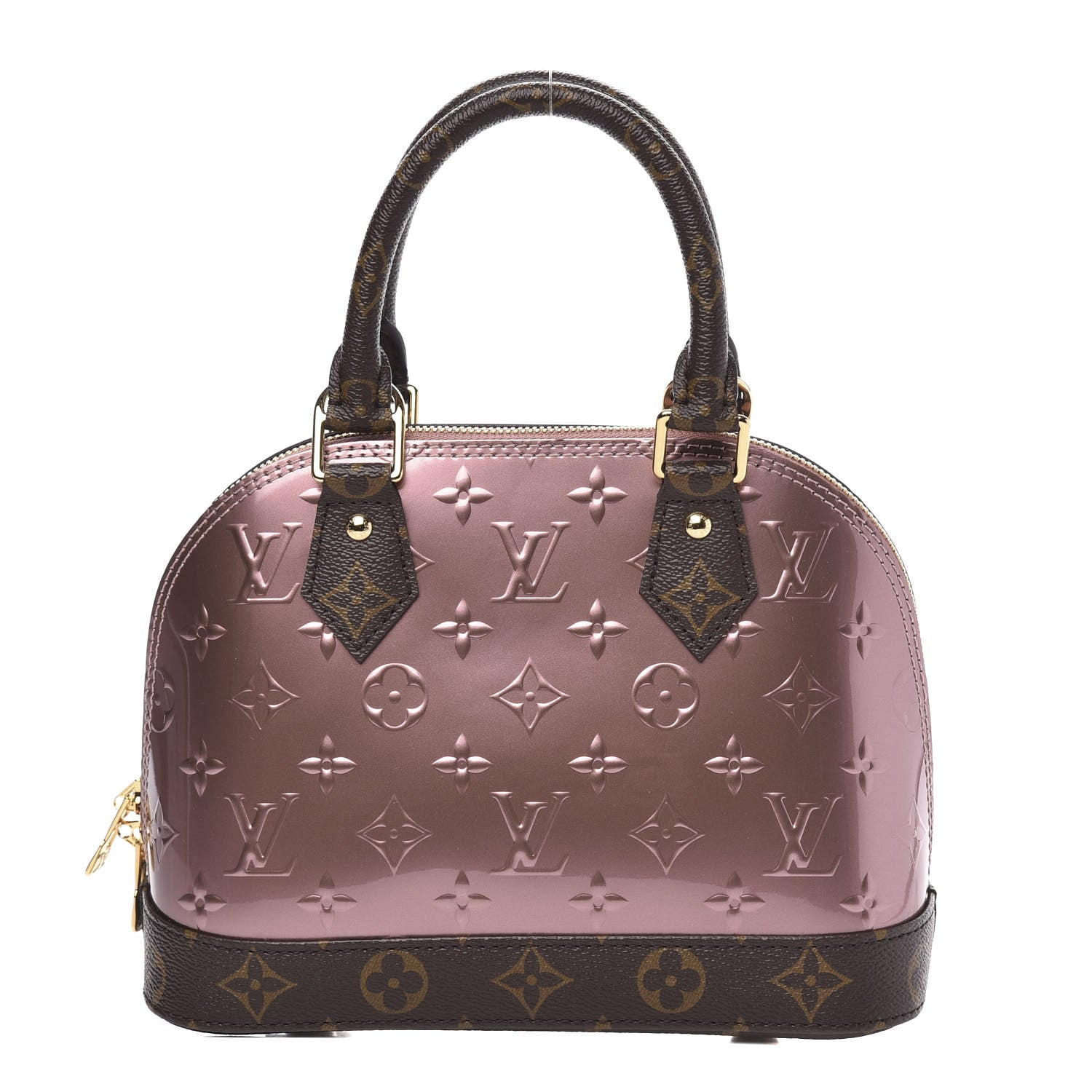 Louis Vuitton Vernis Monogram Alma BB Rose Pale Metallise 1 of 9