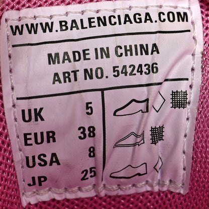 Balenciaga Mesh Nylon Womens Track Sneakers 38 Pink 7 of 9