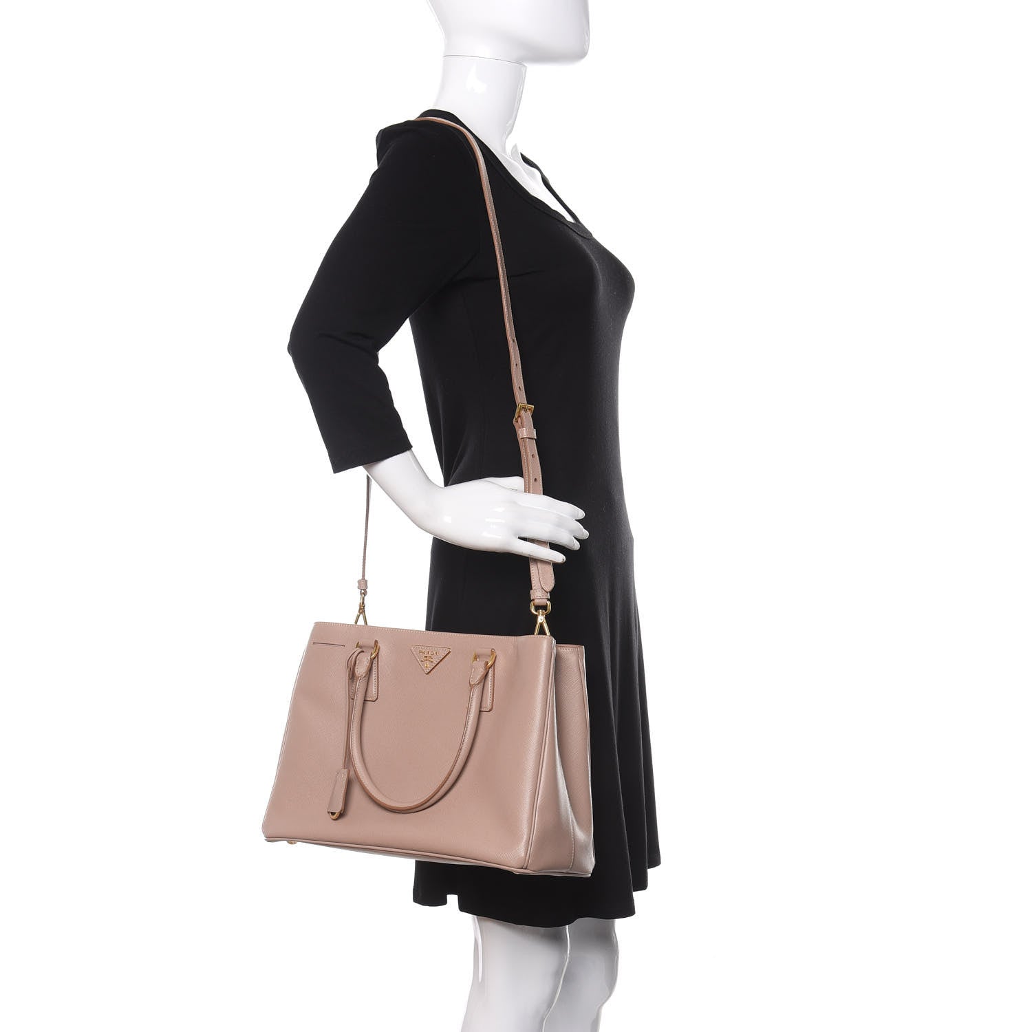 Prada Saffiano Lux Medium Tote Cammeo 2 of 9