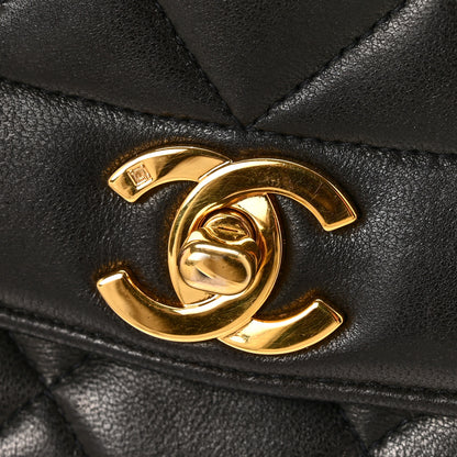 Chanel Lambskin Quilted Medium Single Flap Black 12 of 16