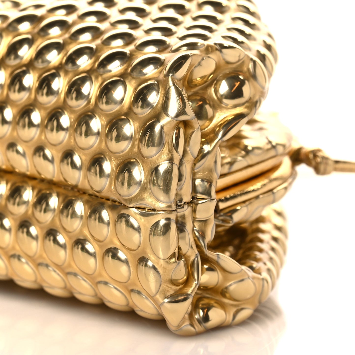 Metallic Fabric Bubble Wrap The Mini Pouch Gold