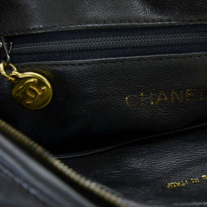 Chanel Lambskin Quilted Flap Bag Black GHW 9 of 9