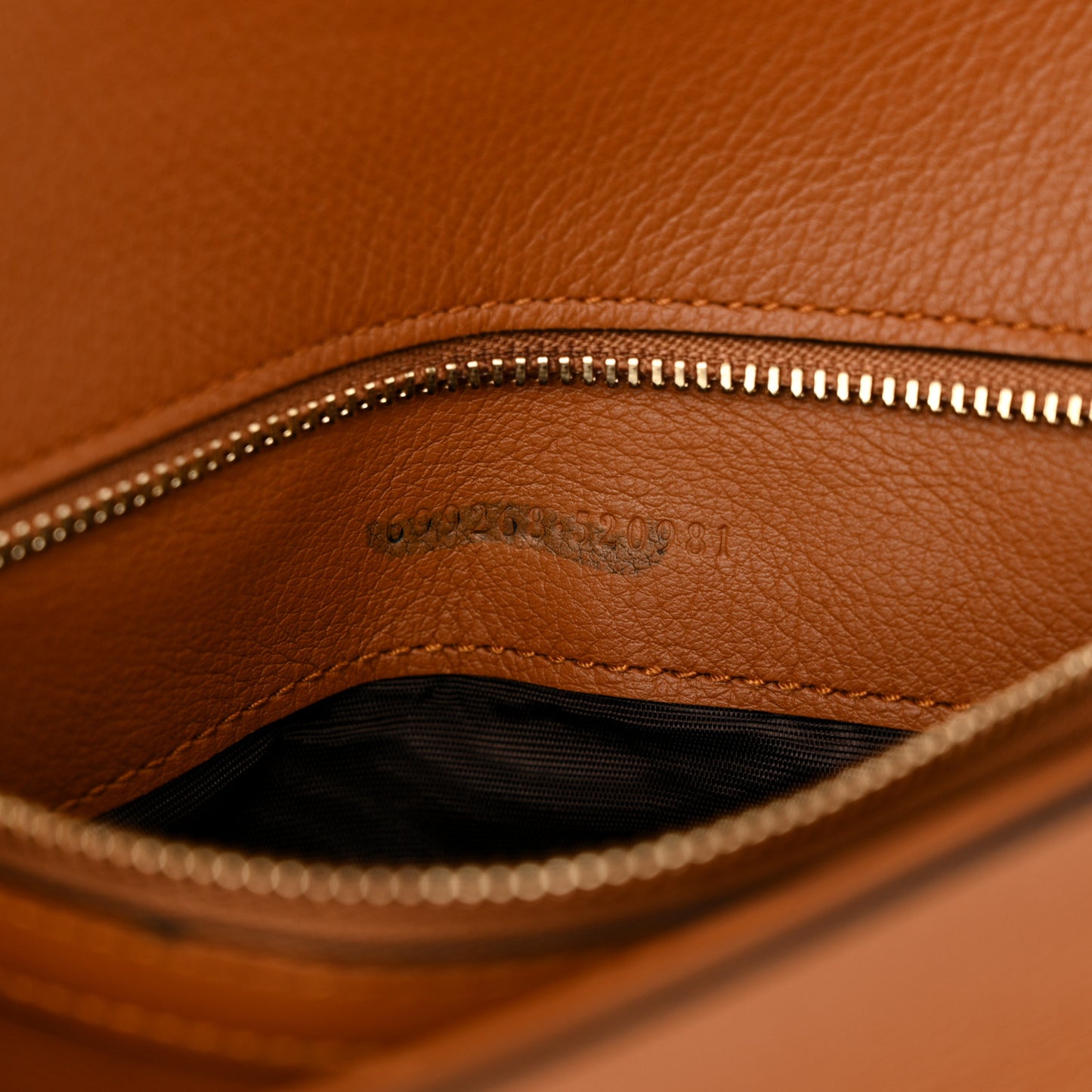 Roxy Calfskin Blondie Chain Shoulder Flap Bag Blondie Cognac