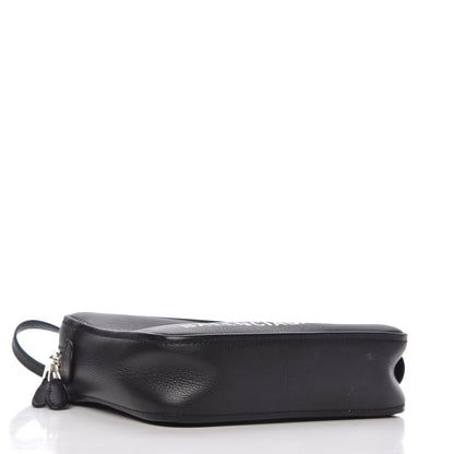 Balenciaga Calfskin Triangle Crossbody Bag Black 4 of 11