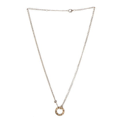 Cartier 18K Yellow Gold 2 Diamond LOVE Necklace 3 of 8