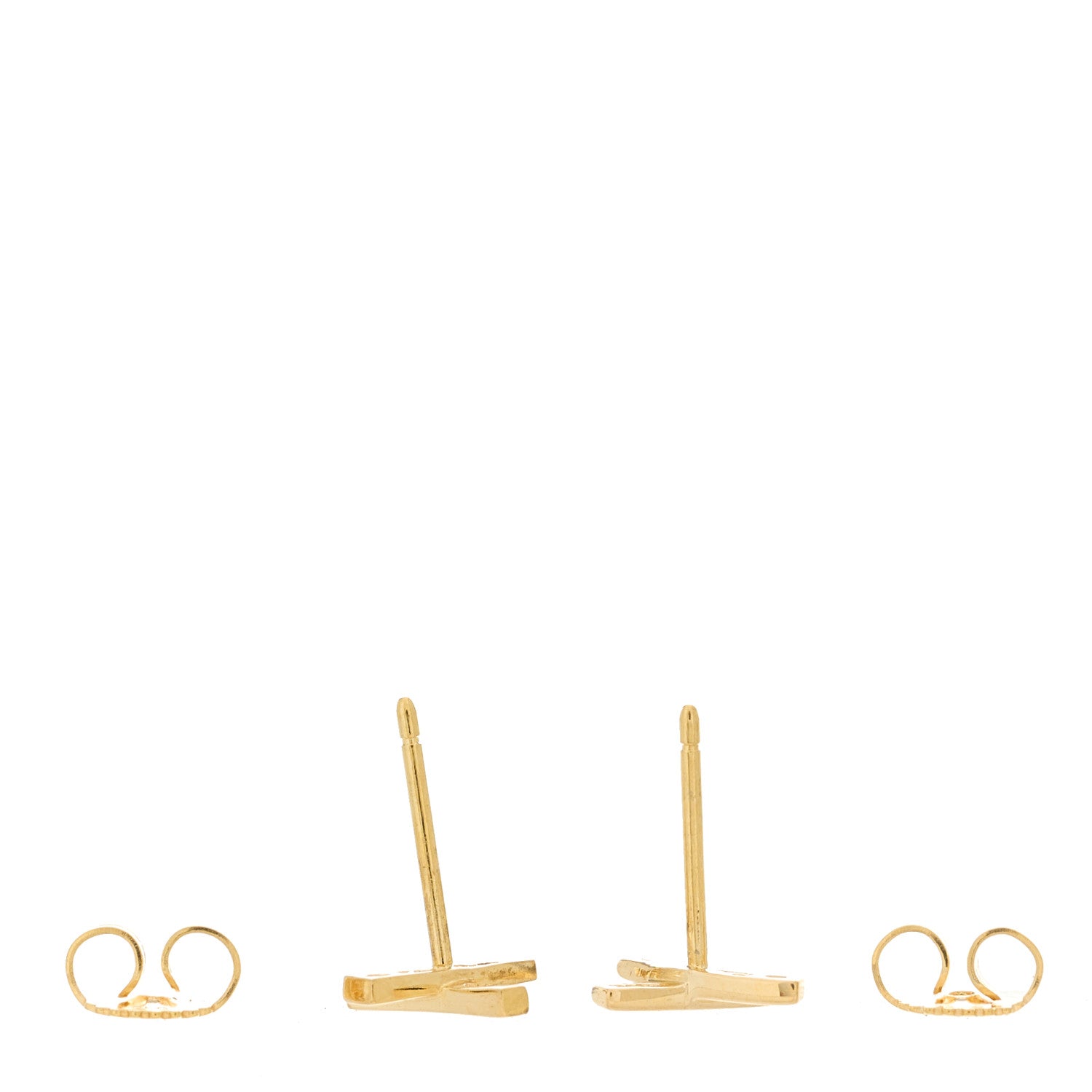 Tiffany 18K Yellow Gold Mini Paloma's Graffiti X Earrings 3 of 4