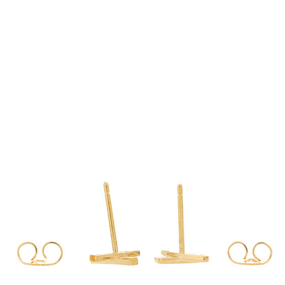 Tiffany 18K Yellow Gold Mini Paloma's Graffiti X Earrings 3 of 4