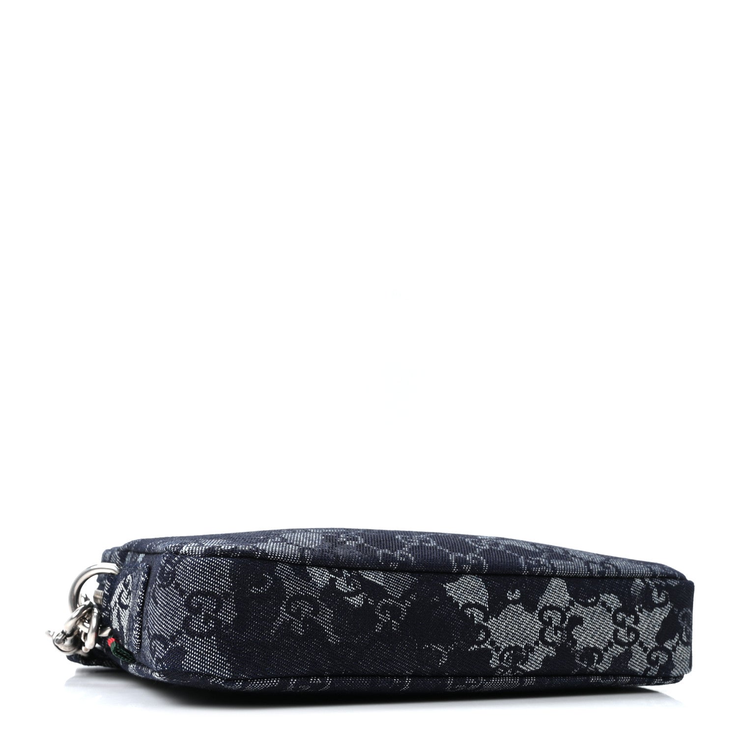 Gucci Denim GG Monogram Camouflage Small Crossbody Bag Blue 4 of 10