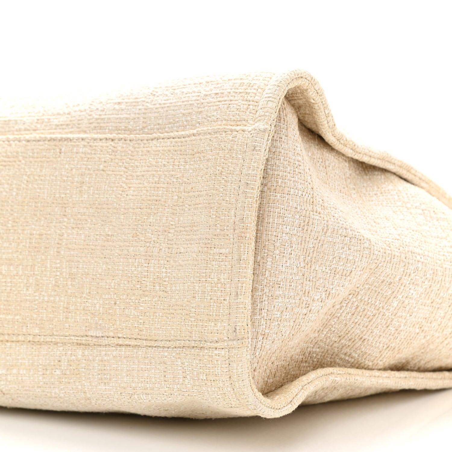 Chanel Mixed Fibers Calfskin Medium Deauville Tote Light Beige 9 of 9