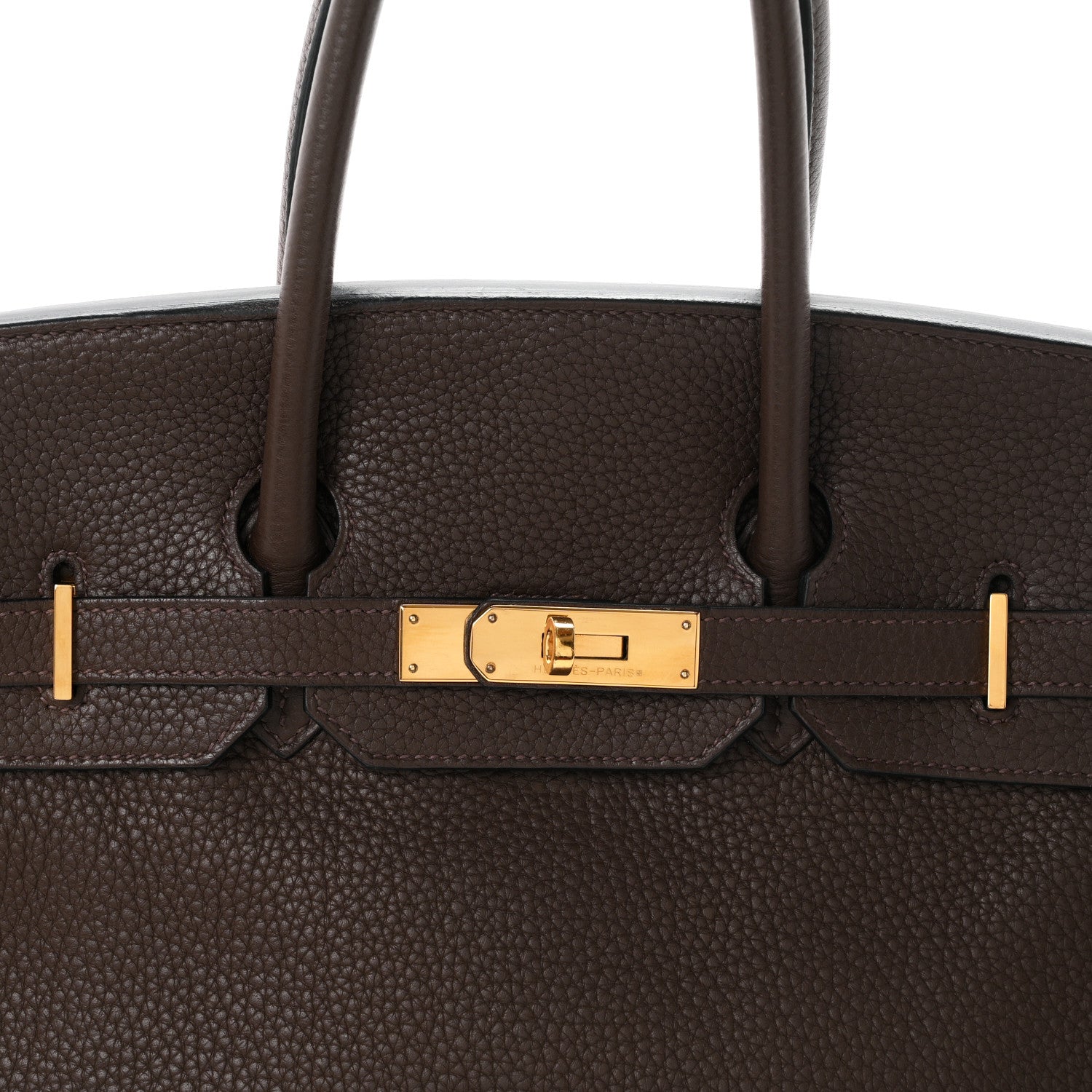 Hermes Taurillon Clemence Birkin 35 Cafe 8 of 11