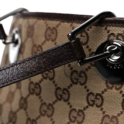 Gucci Monogram Small Eclipse Tote Brown 22 of 25