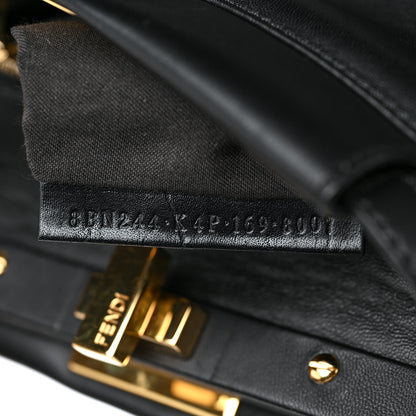 Fendi Nappa Mini Peekaboo Iconic Satchel Black 9 of 11