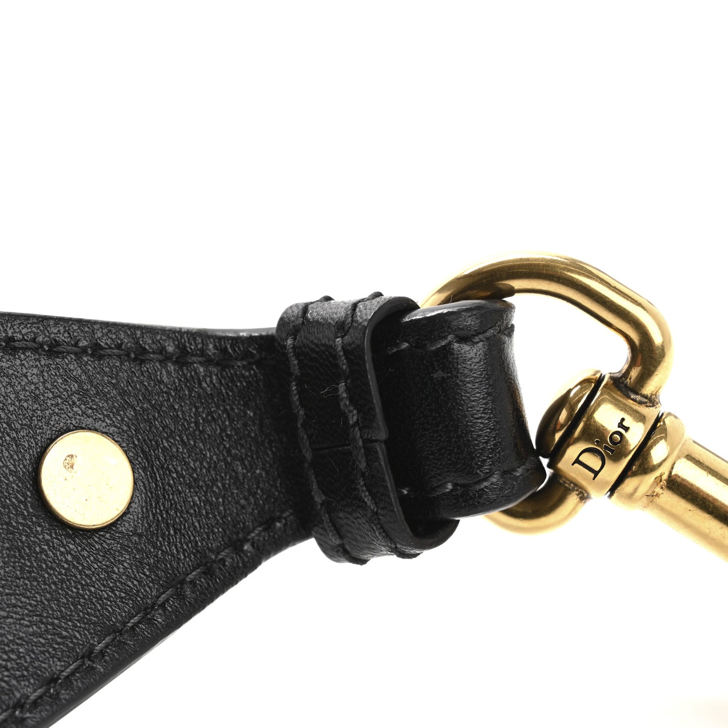 Oblique Studded Shoulder Strap Blue