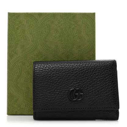 Gucci Dollar Calfskin Enamel Monochrome Medium GG Marmont Wallet 12 of 12