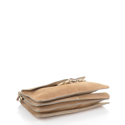 Chloe Suede Medium Faye Shoulder Bag Desert Beige 4 of 7