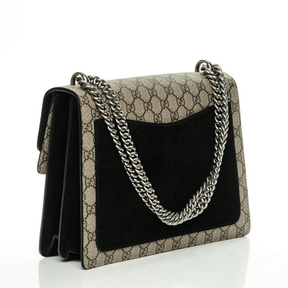 Gucci GG Supreme Monogram Medium Dionysus Shoulder Bag Black 3 of 7