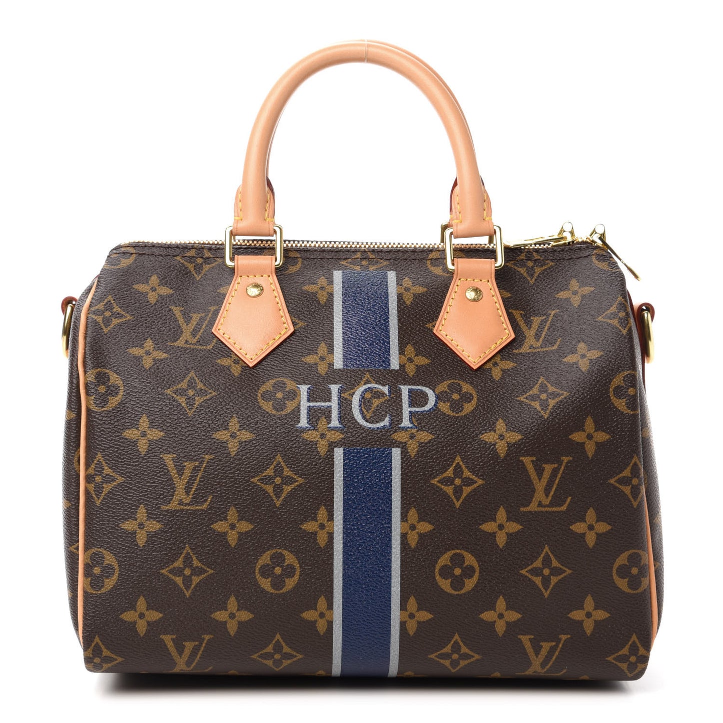 Monogram My LV Heritage Speedy Bandouliere 25 Bleu Marine Gris