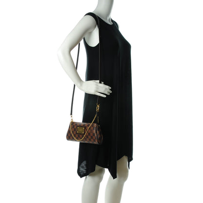 Louis Vuitton Damier Ebene Eva Clutch 2 of 7