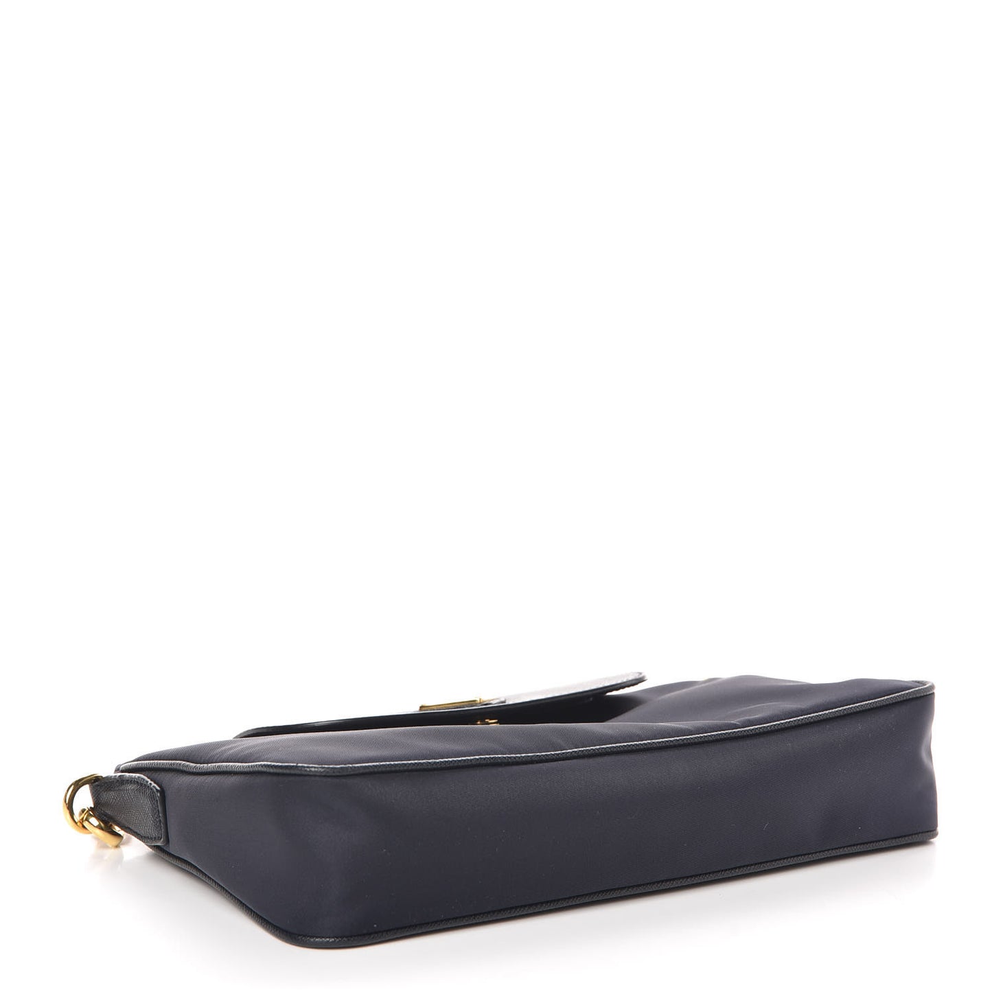 Tessuto Nylon Saffiano Crossbody Bag Black Blue